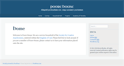 Desktop Screenshot of poore-house.com