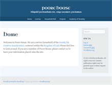 Tablet Screenshot of poore-house.com